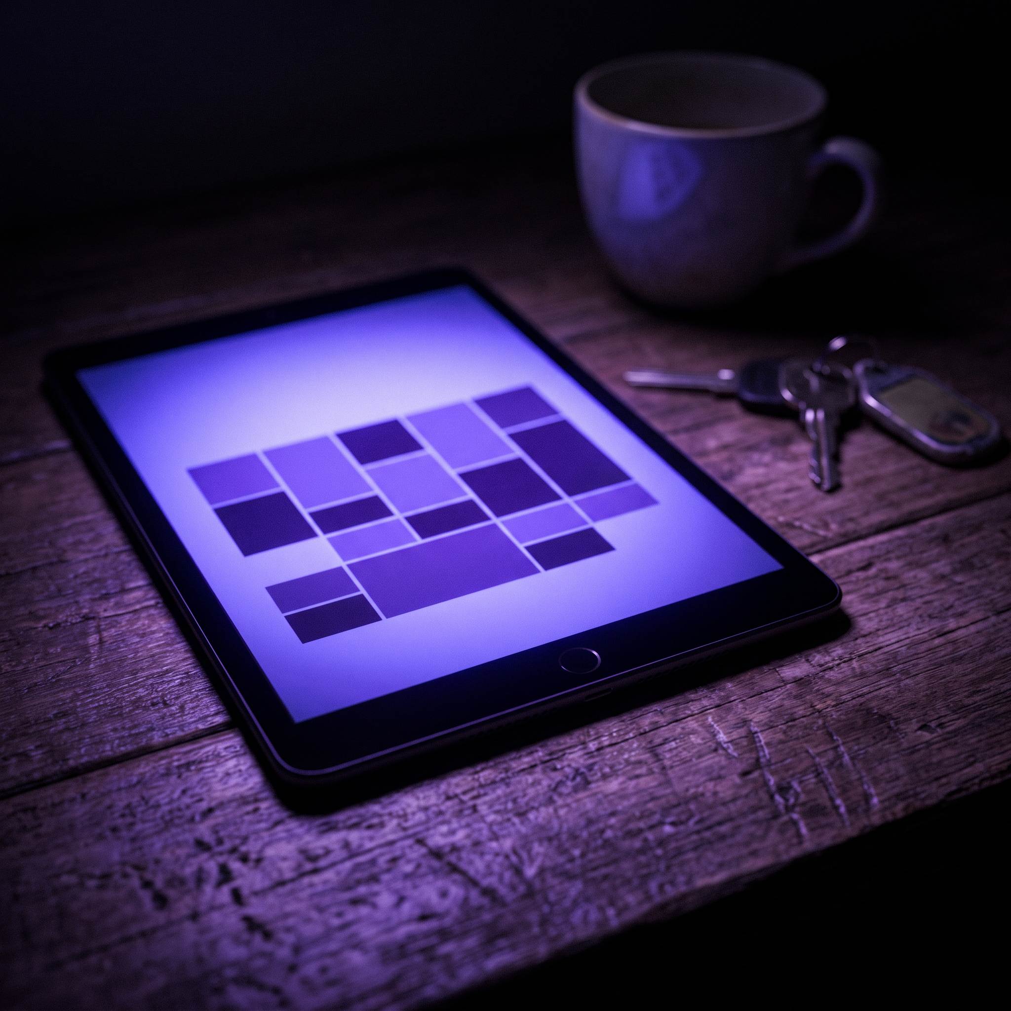 Tablette affichant un agenda dont les plages se remplissent